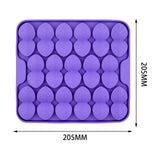 Maxbell Dog Lick Pad Wet Food Lick Pad Puppy Playing Interactive Toy Dog Licking Mat S Size Purple