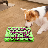 Maxbell Dog Lick Pad Wet Food Lick Pad Puppy Playing Interactive Toy Dog Licking Mat S Size Green