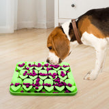 Maxbell Dog Lick Pad Wet Food Lick Pad Puppy Playing Interactive Toy Dog Licking Mat S Size Green