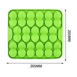 Maxbell Dog Lick Pad Wet Food Lick Pad Puppy Playing Interactive Toy Dog Licking Mat S Size Green