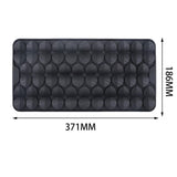 Maxbell Dog Lick Pad Wet Food Lick Pad Puppy Playing Interactive Toy Dog Licking Mat M Size Black