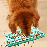Maxbell Dog Lick Pad Wet Food Lick Pad Puppy Playing Interactive Toy Dog Licking Mat M Size Light Green
