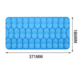 Maxbell Dog Lick Pad Wet Food Lick Pad Puppy Playing Interactive Toy Dog Licking Mat M Size Blue