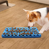 Maxbell Dog Lick Pad Wet Food Lick Pad Puppy Playing Interactive Toy Dog Licking Mat M Size Blue