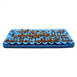 Maxbell Dog Lick Pad Wet Food Lick Pad Puppy Playing Interactive Toy Dog Licking Mat M Size Blue