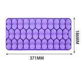Maxbell Dog Lick Pad Wet Food Lick Pad Puppy Playing Interactive Toy Dog Licking Mat M Size Purple