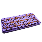 Maxbell Dog Lick Pad Wet Food Lick Pad Puppy Playing Interactive Toy Dog Licking Mat M Size Purple