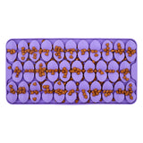Maxbell Dog Lick Pad Wet Food Lick Pad Puppy Playing Interactive Toy Dog Licking Mat M Size Purple