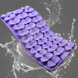 Maxbell Dog Lick Pad Wet Food Lick Pad Puppy Playing Interactive Toy Dog Licking Mat M Size Purple