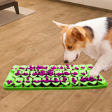 Maxbell Dog Lick Pad Wet Food Lick Pad Puppy Playing Interactive Toy Dog Licking Mat M Size Green