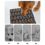 Maxbell Dog Lick Pad Wet Food Lick Pad Puppy Playing Interactive Toy Dog Licking Mat L Size Black