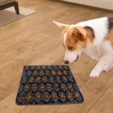 Maxbell Dog Lick Pad Wet Food Lick Pad Puppy Playing Interactive Toy Dog Licking Mat L Size Black
