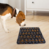 Maxbell Dog Lick Pad Wet Food Lick Pad Puppy Playing Interactive Toy Dog Licking Mat L Size Black