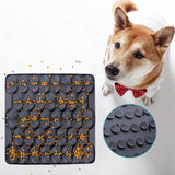 Maxbell Dog Lick Pad Wet Food Lick Pad Puppy Playing Interactive Toy Dog Licking Mat L Size Black