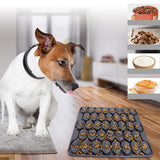 Maxbell Dog Lick Pad Wet Food Lick Pad Puppy Playing Interactive Toy Dog Licking Mat L Size Black