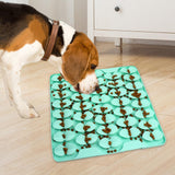 Maxbell Dog Lick Pad Wet Food Lick Pad Puppy Playing Interactive Toy Dog Licking Mat L Size Light Green