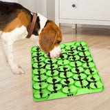 Maxbell Dog Lick Pad Wet Food Lick Pad Puppy Playing Interactive Toy Dog Licking Mat L Size Green