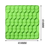 Maxbell Dog Lick Pad Wet Food Lick Pad Puppy Playing Interactive Toy Dog Licking Mat L Size Green