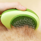 Maxbell Dog Grooming Brush Hair Removal Cats Accessories Portable Pet Grooming Brush Green