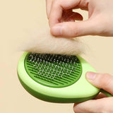 Maxbell Dog Grooming Brush Hair Removal Cats Accessories Portable Pet Grooming Brush Green