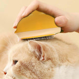 Maxbell Dog Grooming Brush Hair Removal Cats Accessories Portable Pet Grooming Brush Yellow