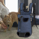 Maxbell Pet Dog Carrier Front Chest Backpack Legs Out Carrier for Travel Camping S
