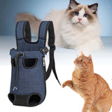 Maxbell Pet Dog Carrier Front Chest Backpack Legs Out Carrier for Travel Camping L