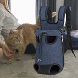 Maxbell Pet Dog Carrier Front Chest Backpack Legs Out Carrier for Travel Camping L