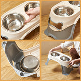 Maxbell Elevated Dog Bowls Raised Pet Bowl Stand Pet Feeder Non Slip Dog Dish Feeder