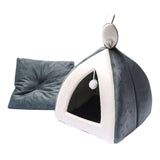 Maxbell Cat Bed House Crate Interactive Toy Sleeping Anti Slip Blanket Cat Cave Tent S 28X28X29CM