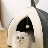 Maxbell Cat Bed House Crate Interactive Toy Sleeping Anti Slip Blanket Cat Cave Tent S 28X28X29CM