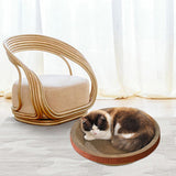 Maxbell Cats Scratcher Cardboard Lounge Beds Lounger Play Corrugated Scratch Pad Mat S 33cmx9cm