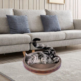 Maxbell Cats Scratcher Cardboard Lounge Beds Lounger Play Corrugated Scratch Pad Mat L 45cmx9cm