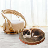 Maxbell Cats Scratcher Cardboard Lounge Beds Lounger Play Corrugated Scratch Pad Mat XL 50cmx9cm