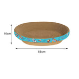 Maxbell Corrugated Scratch Pad Lounge Beds Kitten Sofa Cats Scratcher Cardboard 55cmx10cm