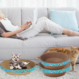 Maxbell Corrugated Scratch Pad Lounge Beds Kitten Sofa Cats Scratcher Cardboard 55cmx10cm