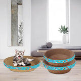 Maxbell Corrugated Scratch Pad Lounge Beds Kitten Sofa Cats Scratcher Cardboard 55cmx10cm