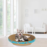 Maxbell Corrugated Scratch Pad Lounge Beds Kitten Sofa Cats Scratcher Cardboard 55cmx10cm
