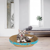 Maxbell Corrugated Scratch Pad Lounge Beds Kitten Sofa Cats Scratcher Cardboard 55cmx10cm