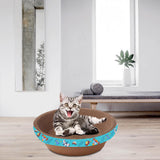 Maxbell Corrugated Scratch Pad Lounge Beds Kitten Sofa Cats Scratcher Cardboard 45cmx10cm