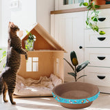 Maxbell Corrugated Scratch Pad Lounge Beds Kitten Sofa Cats Scratcher Cardboard 40cmx10cm