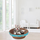Maxbell Corrugated Scratch Pad Lounge Beds Kitten Sofa Cats Scratcher Cardboard 40cmx10cm