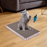 Maxbell Corrugated Cat Scratcher Recycle 2 in 1 Scratching Pad for Small Medium Cats