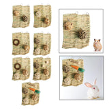 Maxbell Small Animal Chew Toy Rattan Ball Rabbit Toys for Chinchilla Parrot Hedgehog 3PCS Style A