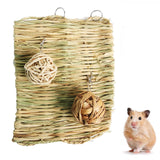 Maxbell Small Animal Chew Toy Rattan Ball Rabbit Toys for Chinchilla Parrot Hedgehog 3PCS Style B