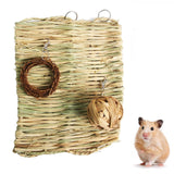 Maxbell Small Animal Chew Toy Rattan Ball Rabbit Toys for Chinchilla Parrot Hedgehog 3PCS Style C