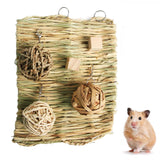 Maxbell Small Animal Chew Toy Rattan Ball Rabbit Toys for Chinchilla Parrot Hedgehog 6PCS Style F