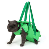 Maxbell Cat Grooming Bag Soft Sided Shoulder Bag Comfortable Kitten Carriers Pet Bag S Green