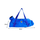 Maxbell Cat Grooming Bag Soft Sided Shoulder Bag Comfortable Kitten Carriers Pet Bag M Blue