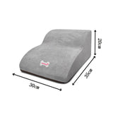 Maxbell Dog Stairs Ramps for Small Dogs and Cats Portable Non Slip Bottom Pet Ladder Gray